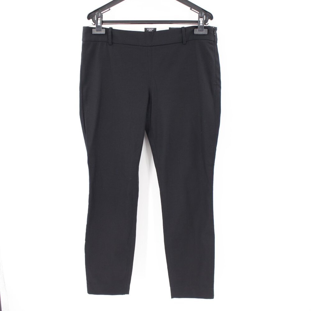 Y2K J crew pants women's 8 Minnie crop black stretch twill cotton blend career